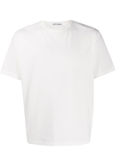 t-shirt girocollo uomo bianca OUR LEGACY | M2206NW